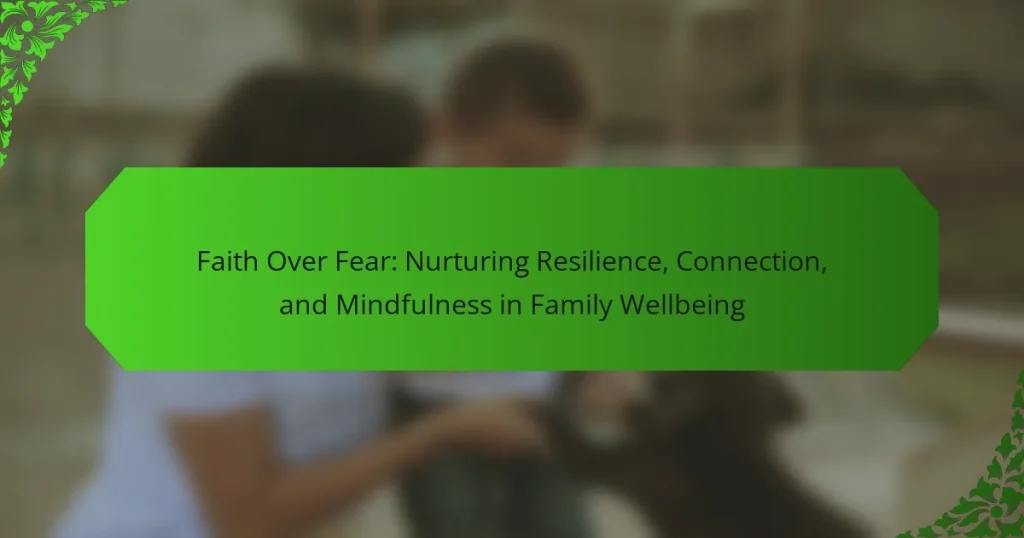 Faith Over Fear: Nurturing Resilience, Connection, and Mindfulness in Family Wellbeing