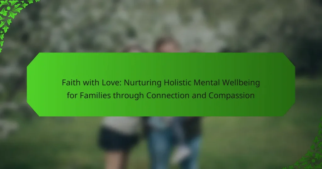 Faith with Love: Nurturing Holistic Mental Wellbeing for Families through Connection and Compassion
