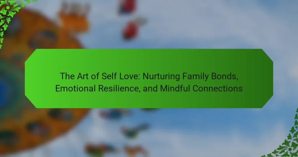The Art of Self Love: Nurturing Family Bonds, Emotional Resilience, and Mindful Connections