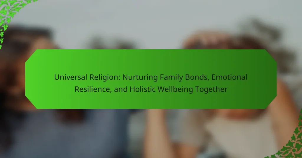 Universal Religion: Nurturing Family Bonds, Emotional Resilience, and Holistic Wellbeing Together