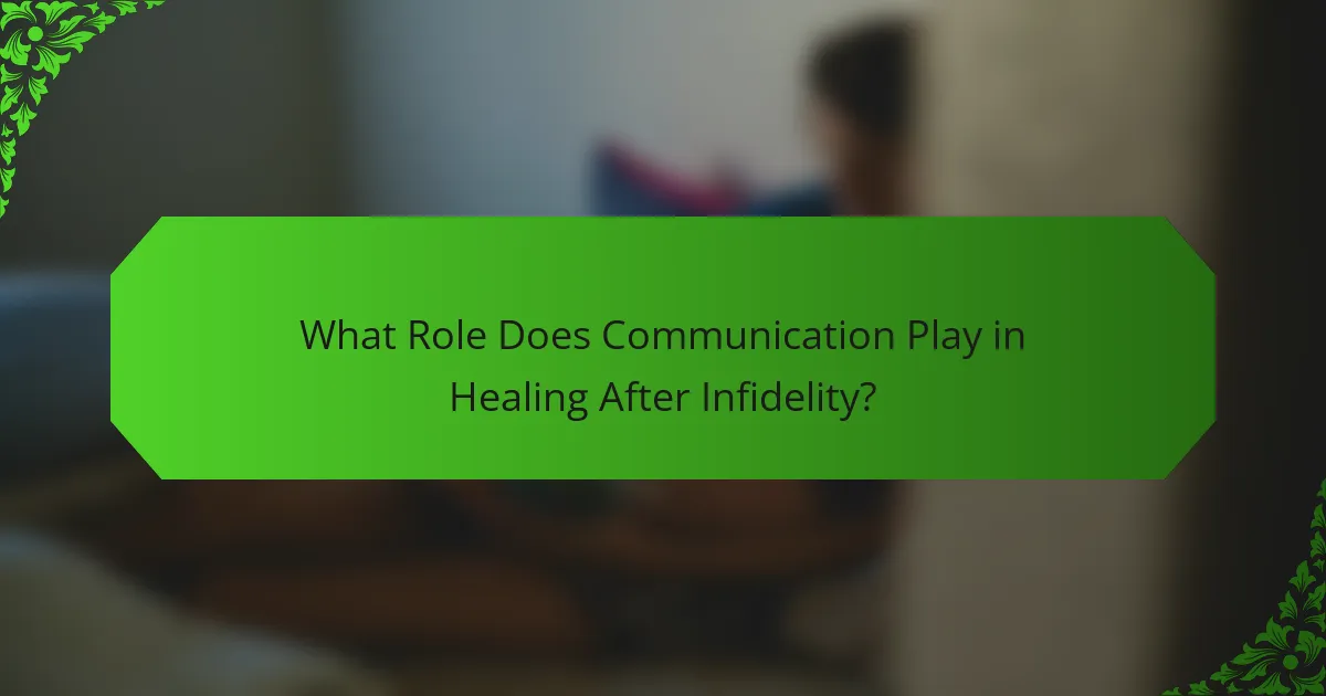 What Role Does Communication Play in Healing After Infidelity?